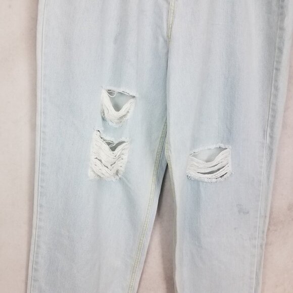 Nasty Gal Collection Size 18 Light denim wash Distressed Jeans Ripped NWT w flaw - Picture 3 of 16
